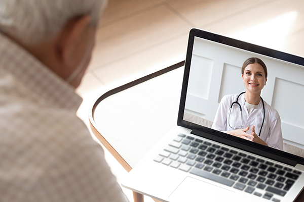 telehealth meeting with doctor