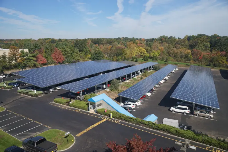 Solar Panels at Konica Minoltas Ramsey_ NJ corprate HQ (Reducing Impact with Alternative Energy)